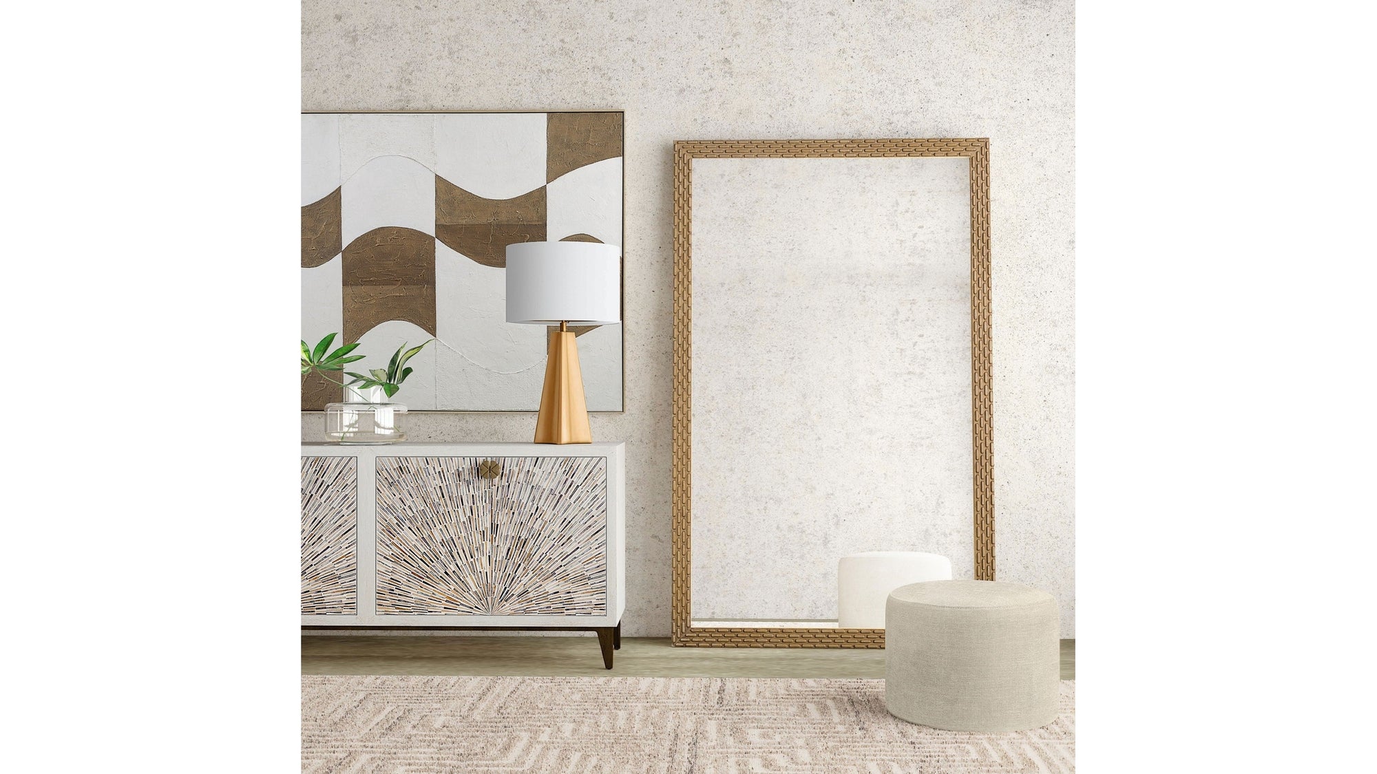 Ansul - Floor Mirror - Ant Gold
