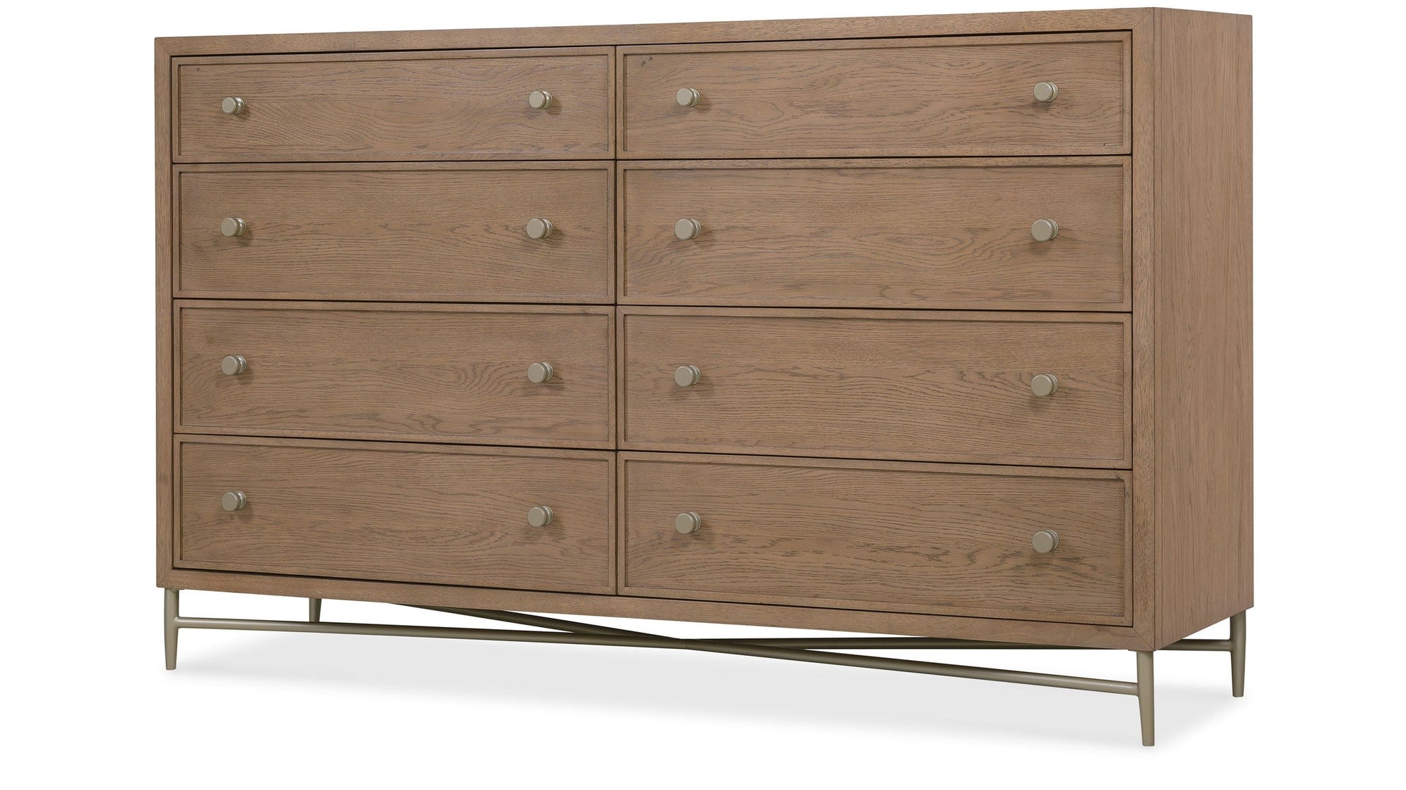 Sonnet - Eight-Drawer Dresser - Dark Gray