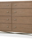 Sonnet - Eight-Drawer Dresser - Dark Gray
