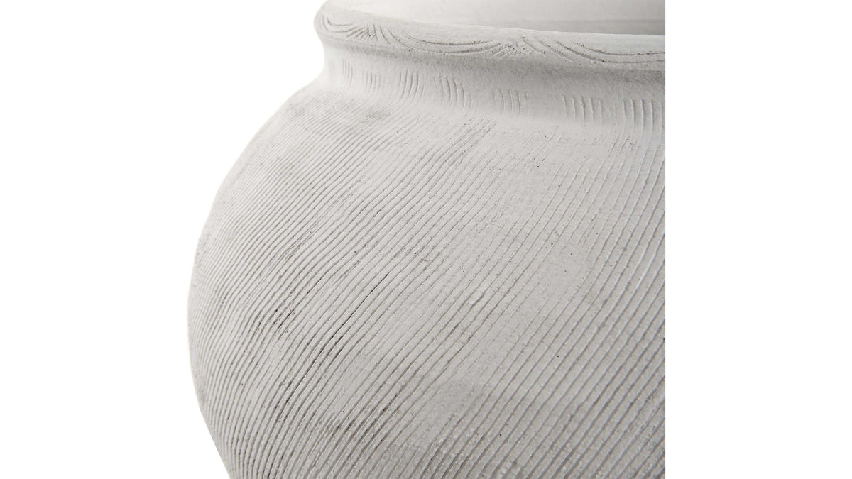 Floreana - Round Vase - White