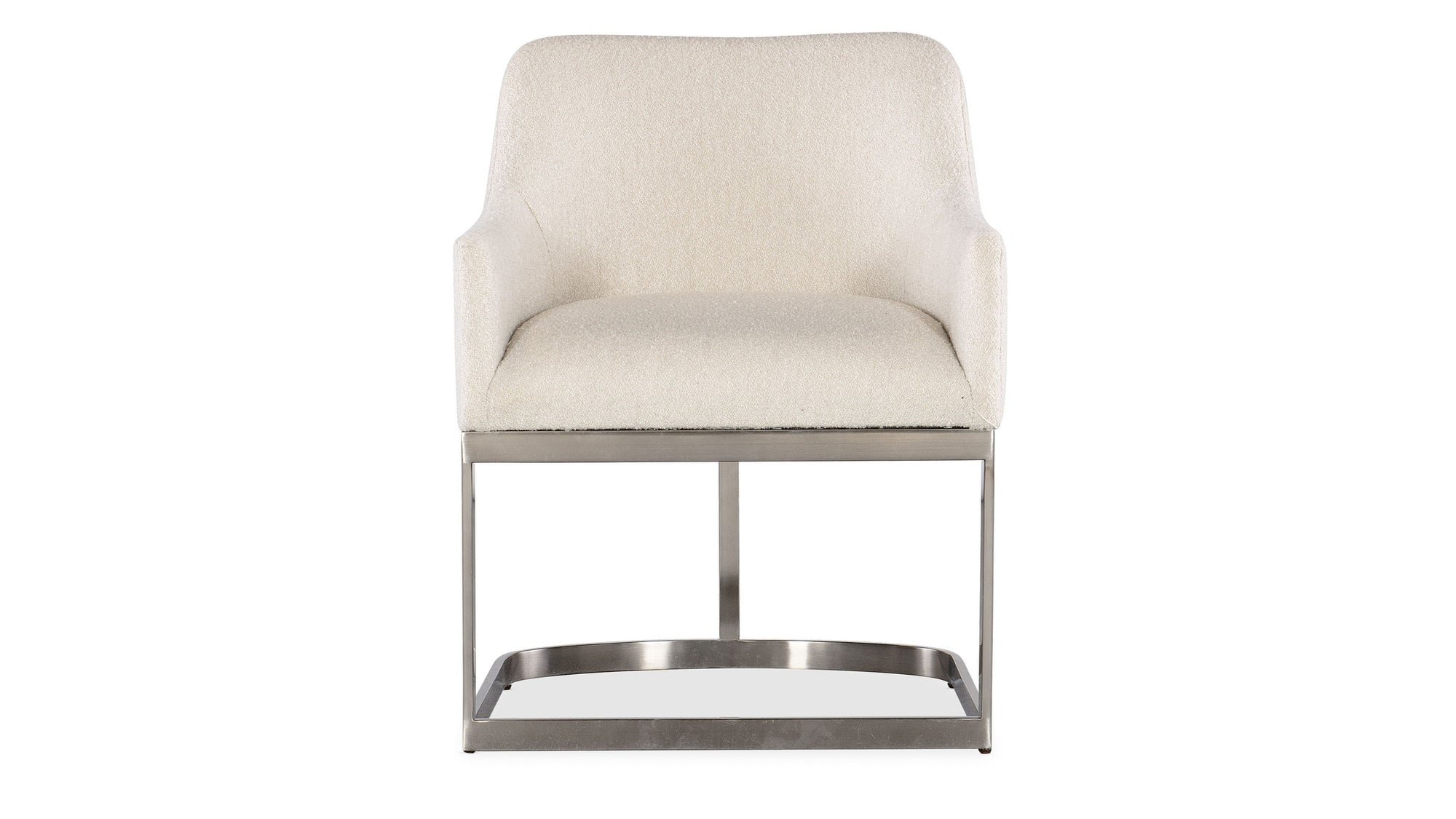Modern Mood - Upholstered Arm Chair With Metal Base - Beige
