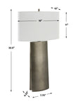 V-Groove - Modern Table Lamp - Dark Gray
