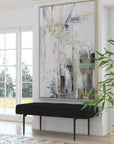 Natural Springs - Hand Painted Canvas Art - Light Gray
