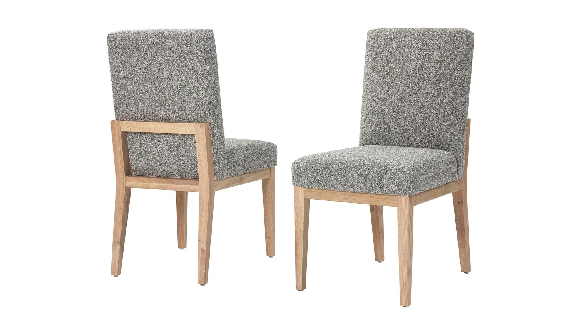 Dovetail - Upholstered Side Chair - Bleached White Legs