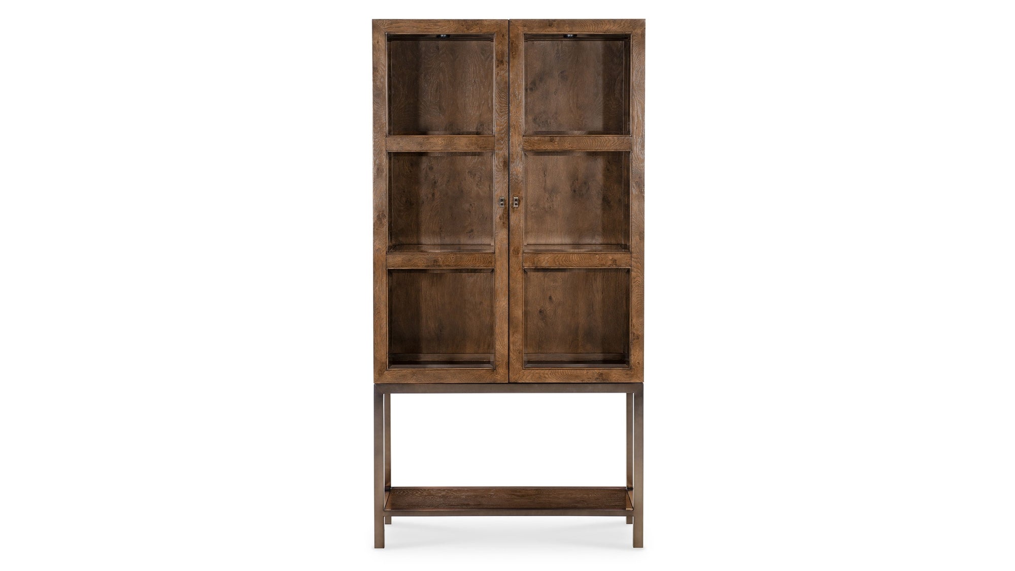 Melange - Mulholland Display Cabinet - Dark Brown