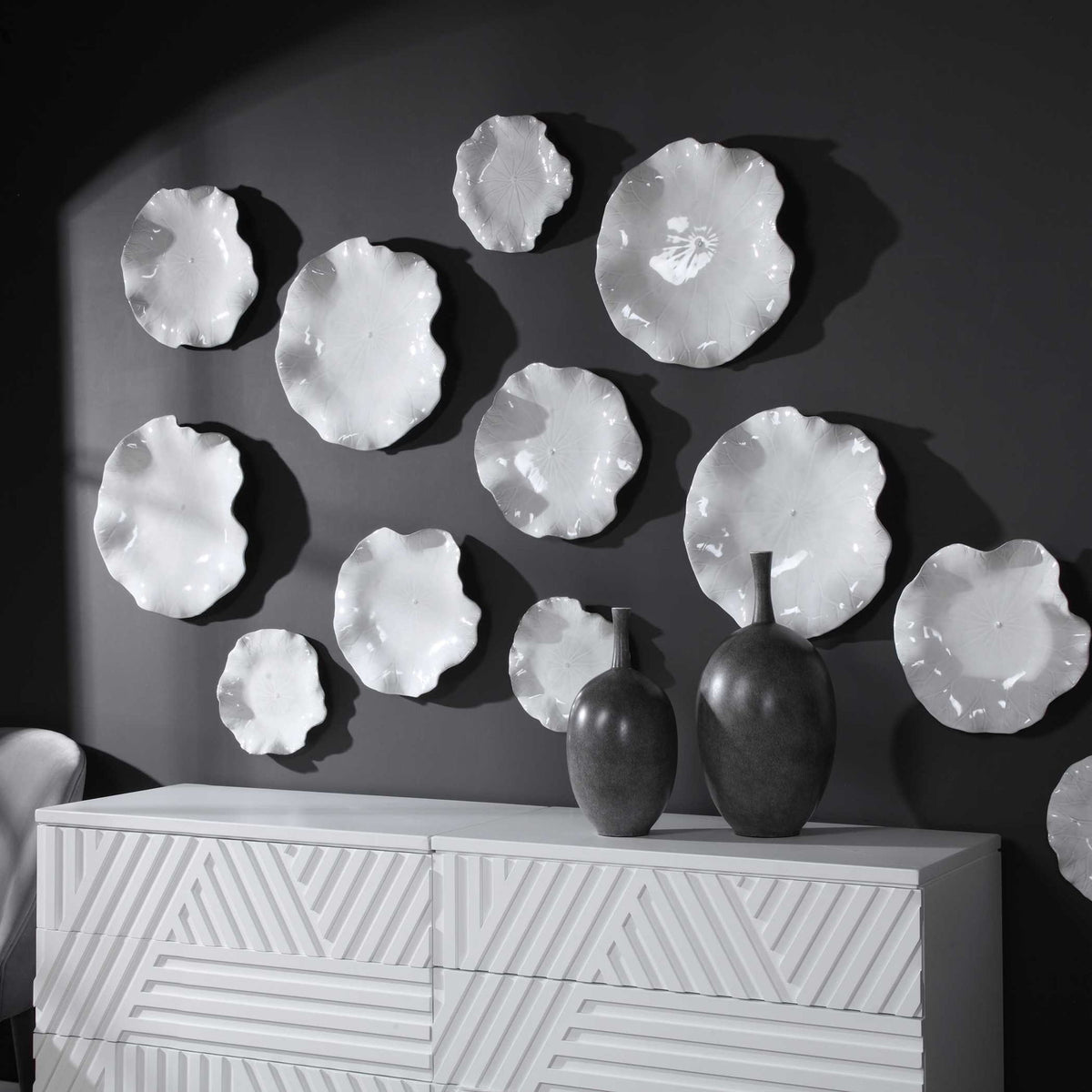 Abella - Ceramic Wall Decor (Set of 3)