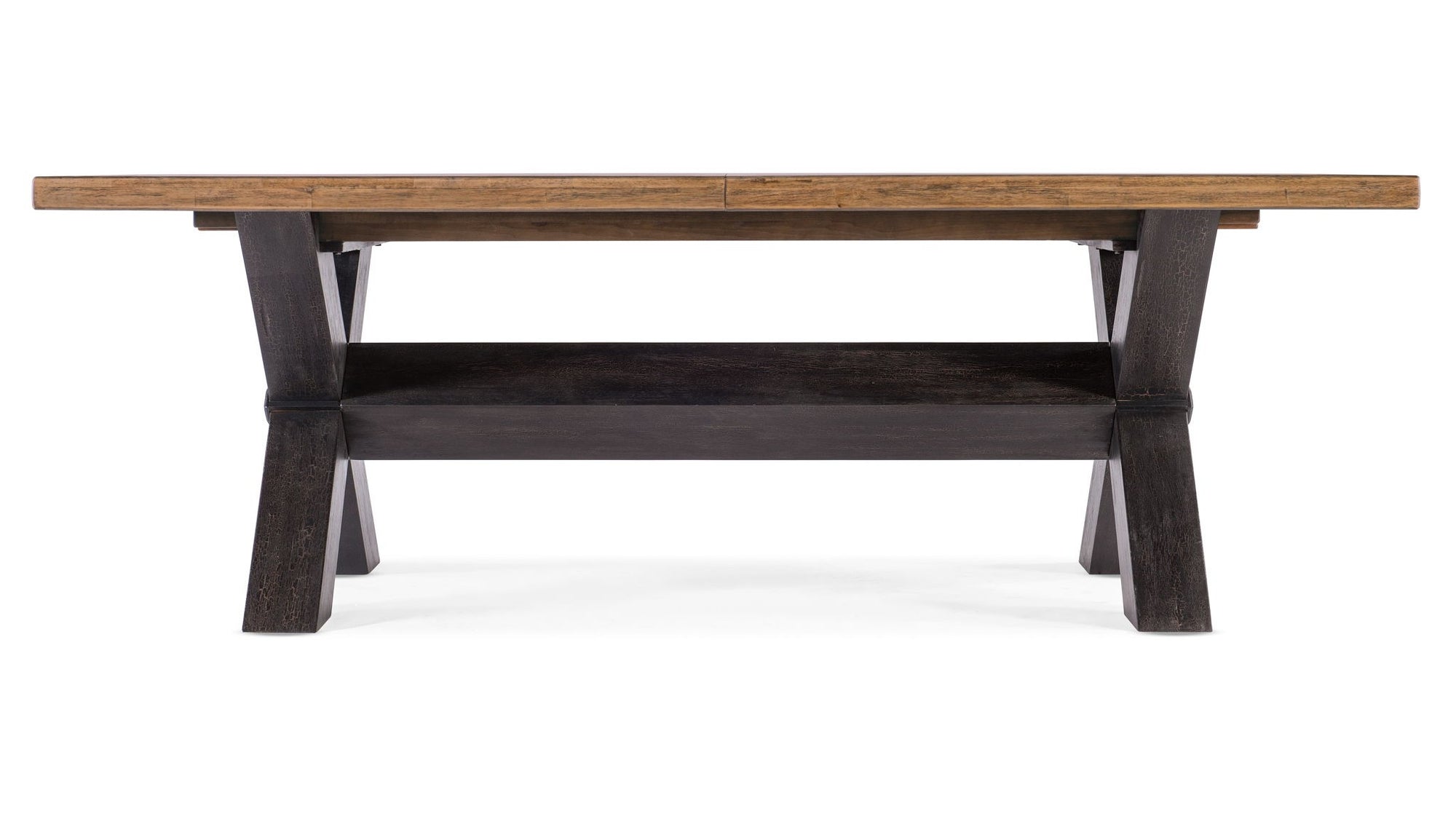 Big Sky - Trestle Dining Table With 2-20" Leaves - Light Brown