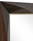 Diamond In The Rough - Wood Mirror - Gold / Woodtone