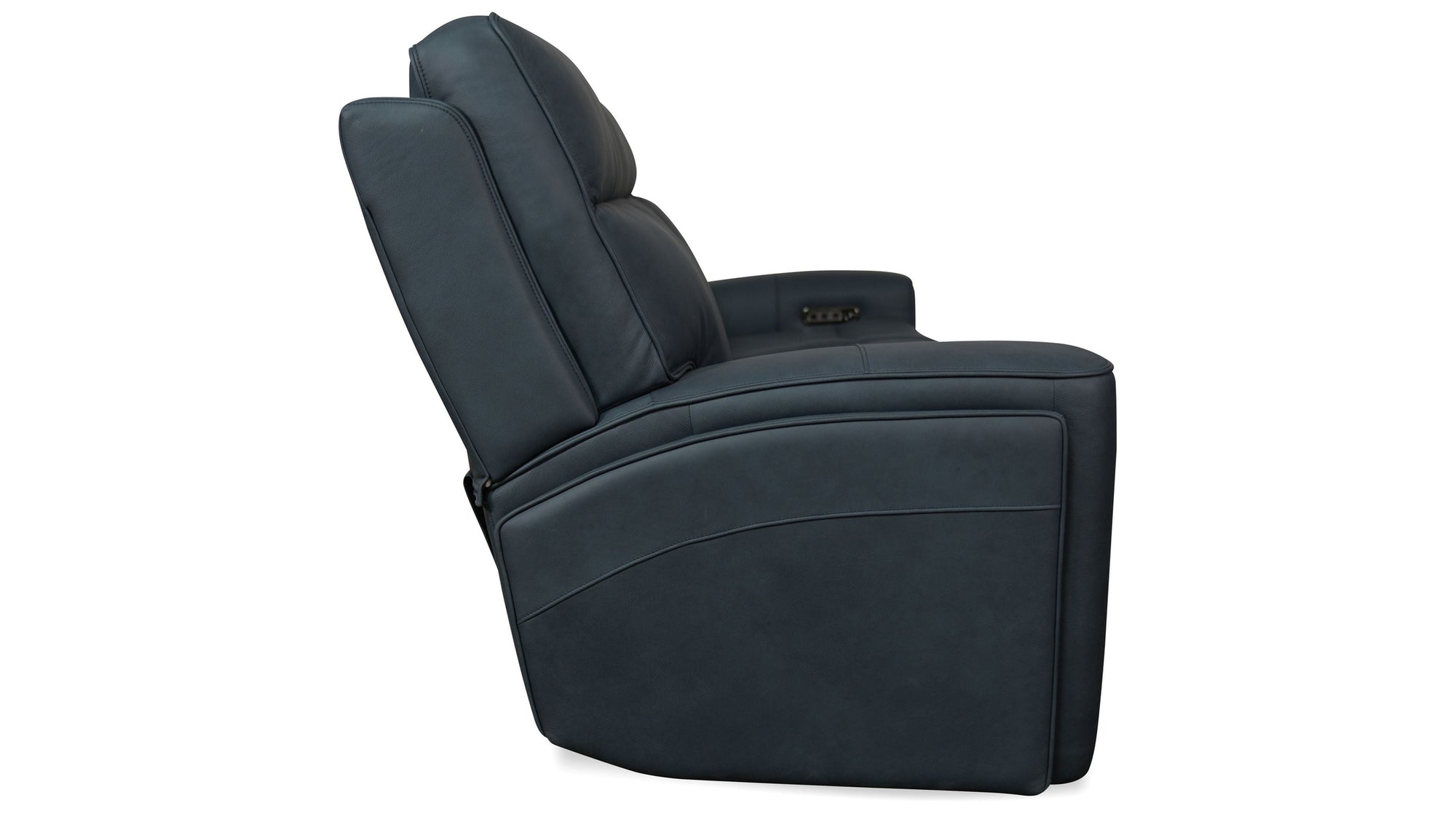 Riverton - Power Sofa With Power Headrest And Lumbar - Black