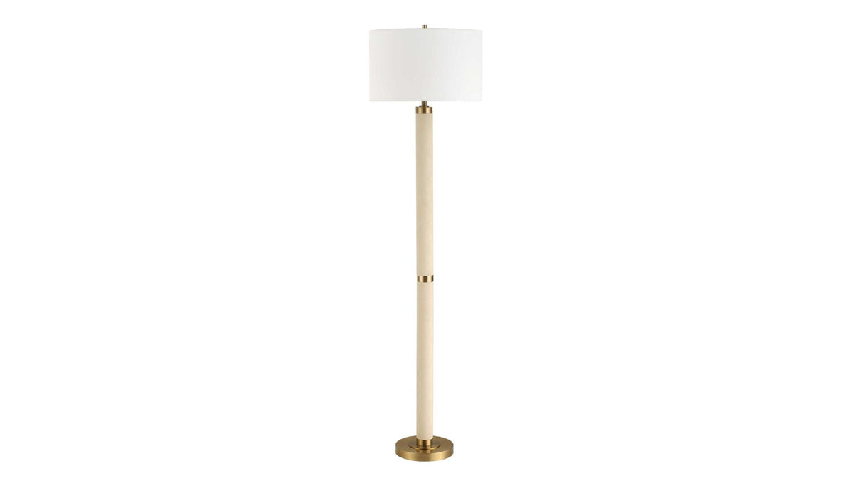 Wessex - Floor Lamp - Gold / White