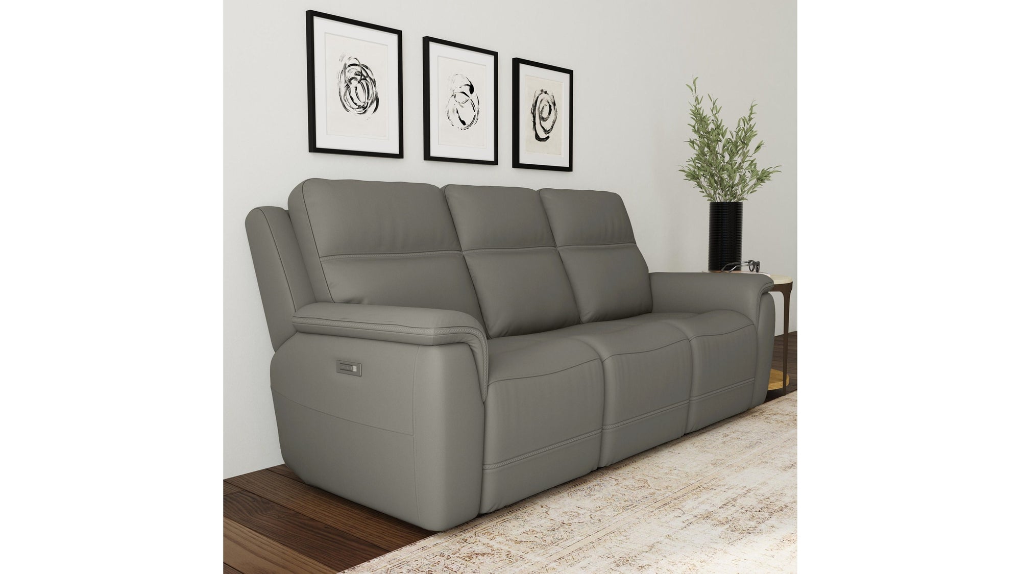 Sawyer - Power Reclining Sofa With Power Headrests & Lumbar