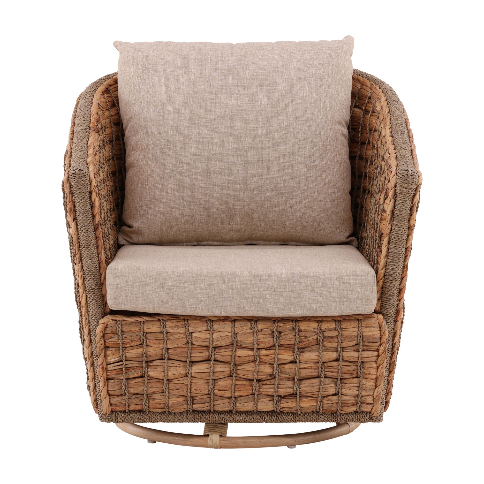 Bailey - Swivel Chair - Light Brown / Beige