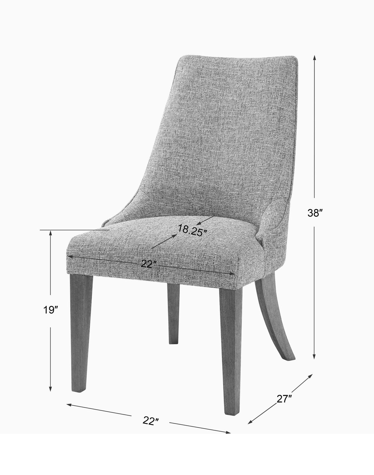Daxton - Armless Chair - Earth Tone