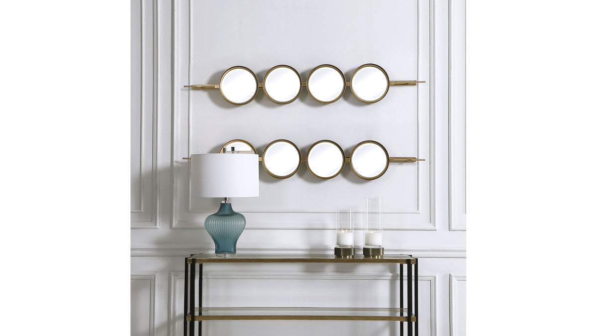 Button - Mirror - Gold