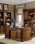 Tynecastle - Executive Desk - Dark Brown
