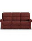 Bernard - Power Reclining Sofa With Console, Power Headrests & Lumbar, Nailhead Trim
