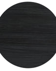 Chapman - Shou Sugi Ban Petite Round Dining Table - Black