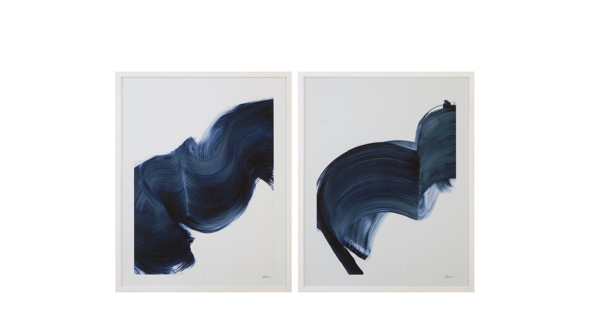 Passing Waves IV Framed Print - Blue