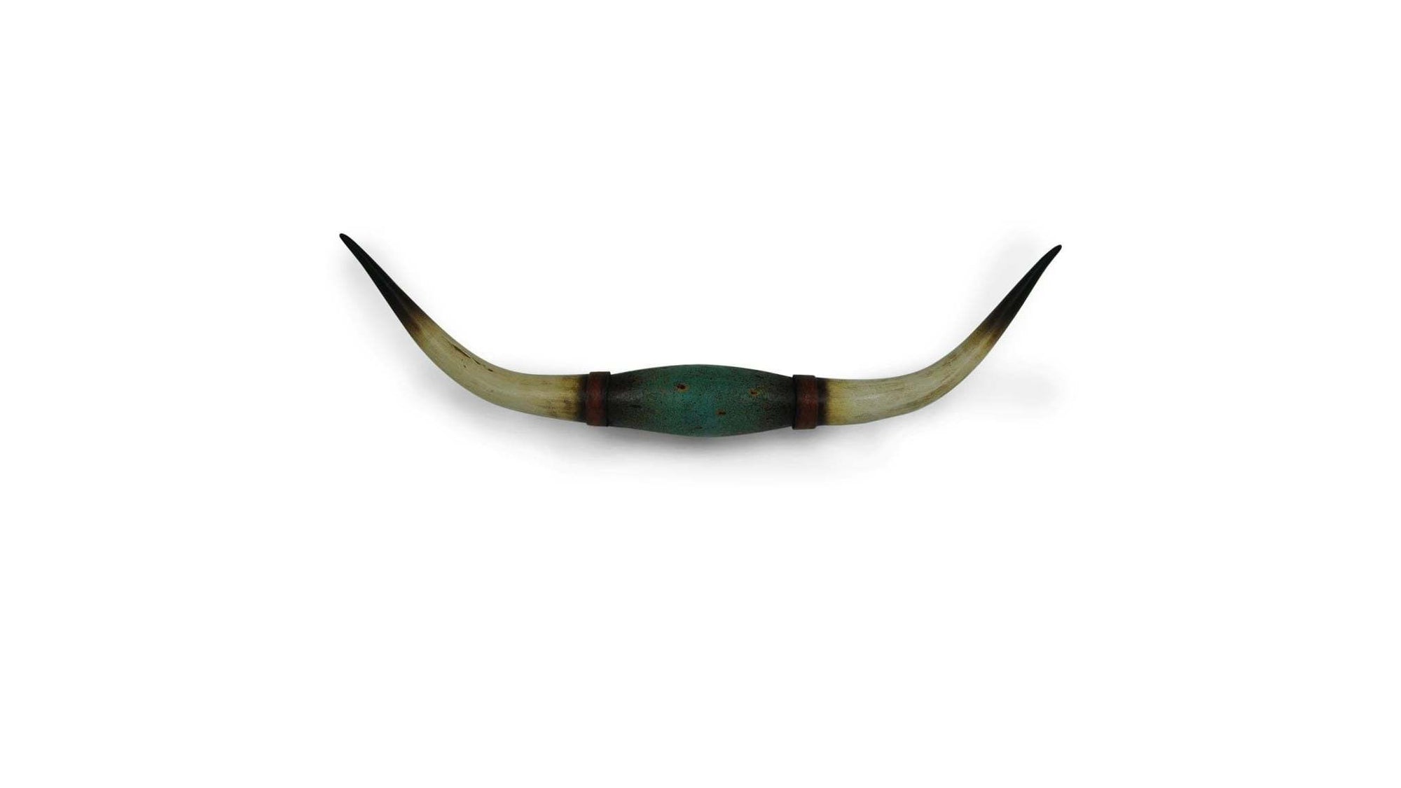 Wall Décor - 9" x 36" Longhorn Southwestern Wall Sculpture 4 Per Carton - Distressed Teal
