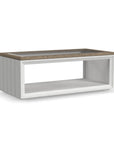 Melody - Rectangular Coffee Table With Casters - White
