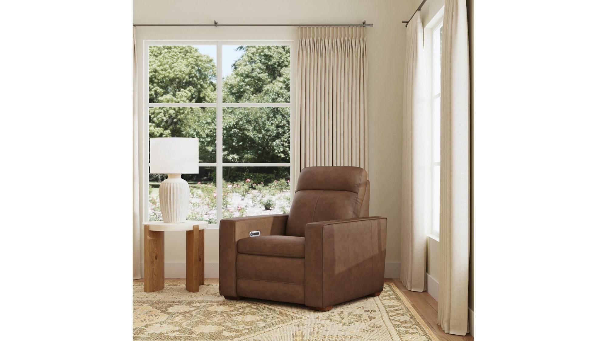 Dutch - Power Recliner With Power Headrest & Lumbar