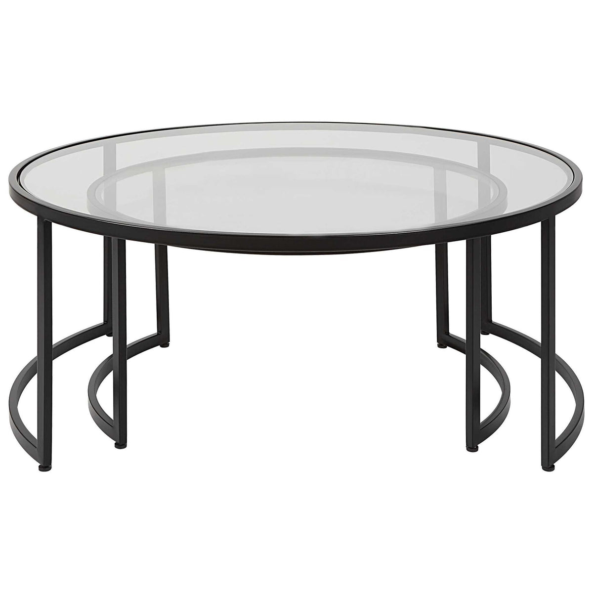 Rhea - Nesting Coffee Tables (Set of 2) - Black
