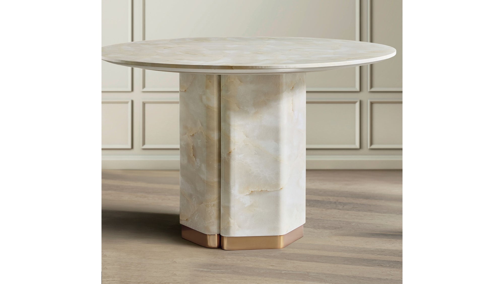 Eleana - Round Dining Table - White