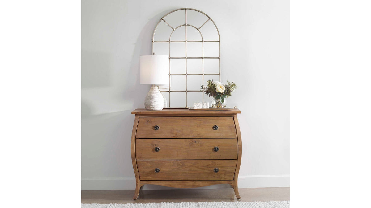 Barwell Arch - Window Mirror - Silver