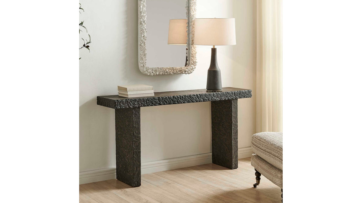 Hagan - Indoor-Outdoor Console Table - Slate