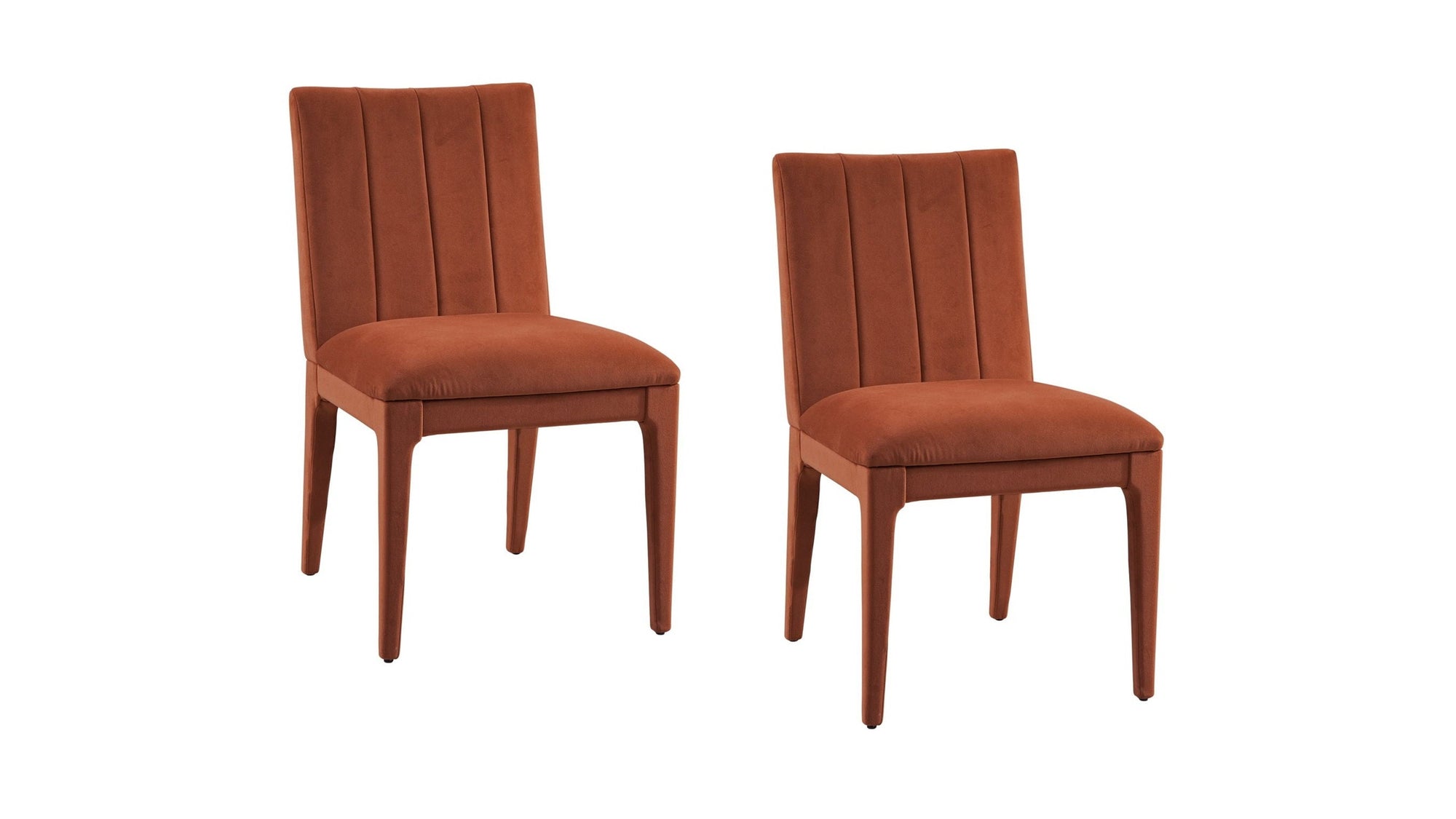 Brianne - Dining Chair Set of 2 - Rust Orange