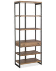 4-Shelves 1-Drawer Bookcase - Light Brown