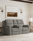 Henry - Power Reclining Loveseat With Console & Power Headrests & Lumbar