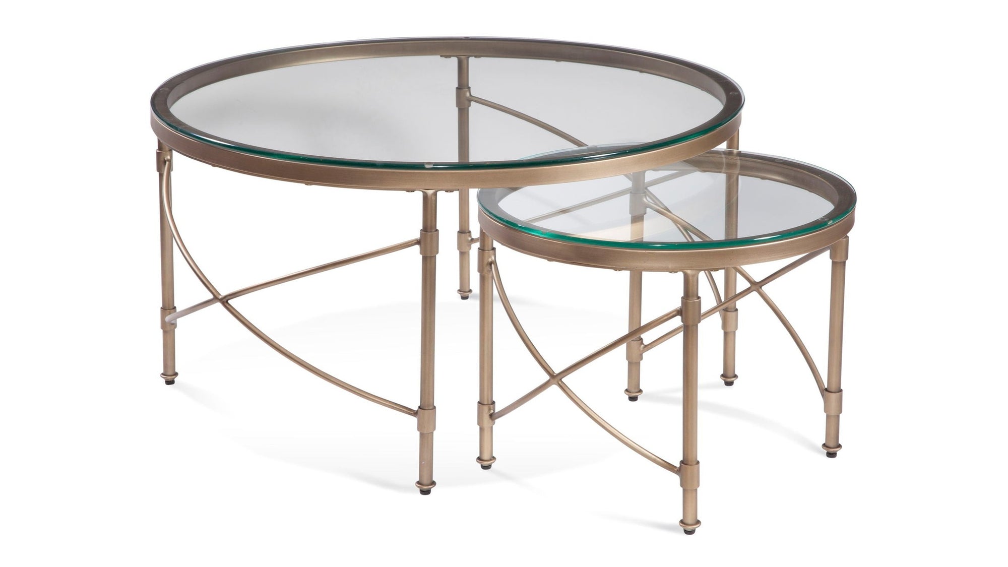Harrison - Round Nesting Cocktail Table - Gold