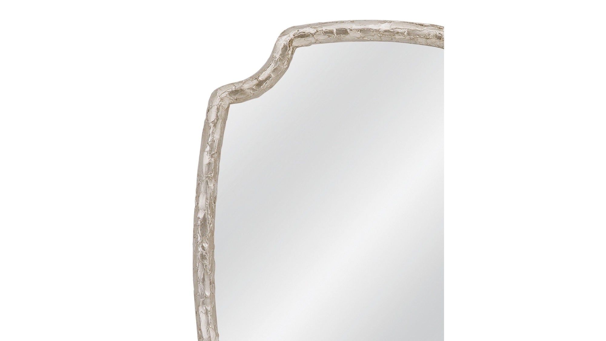Wishing Stone - Wall Mirror - Antique Silver