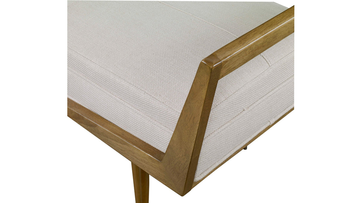 Waylon - Modern Bench - Ivory