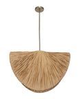 Bend - 1 Light Raffia Pendant - Light Brown