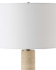 Knox - Travertine Floor Lamp