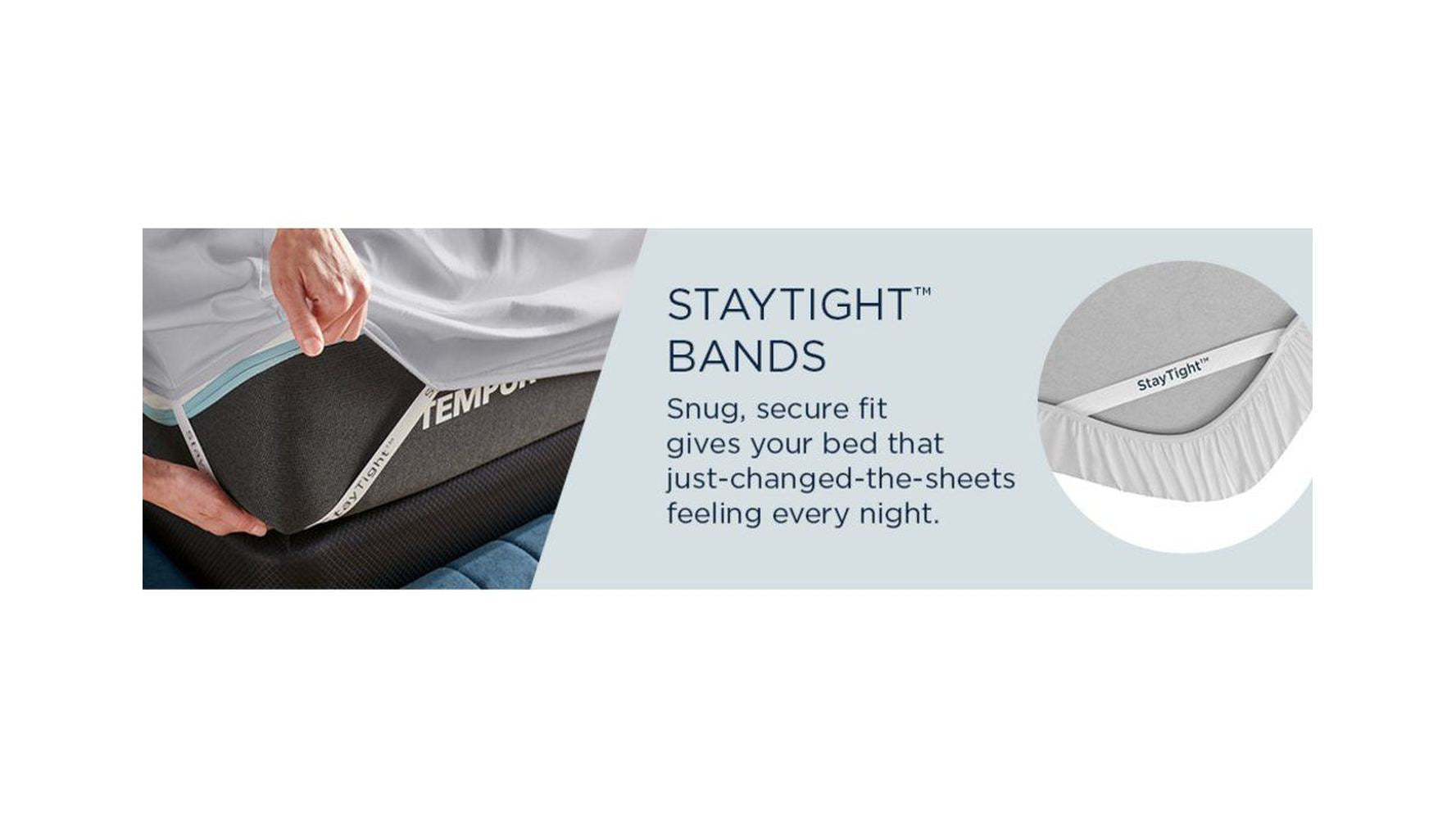 Linens - Tempur Luxe Egyptian Cotton Sheet Set - Silver Mist