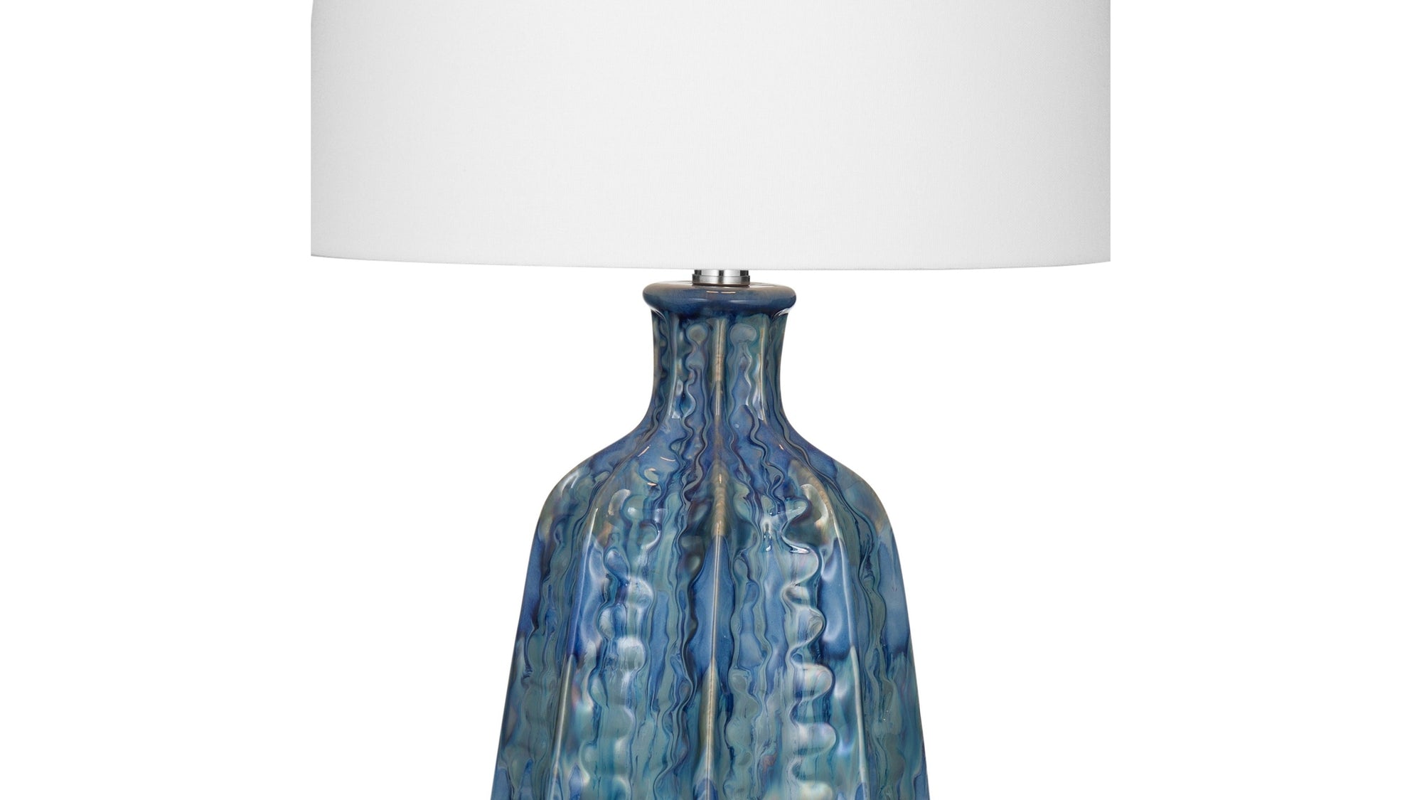 Tee - Table Lamp - Blue / White