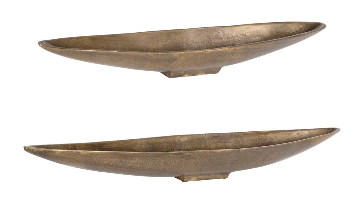 River - Run Bowls Set of 2 - Antique Brass