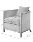 Viaggio - Chenille Accent Chair - Gray
