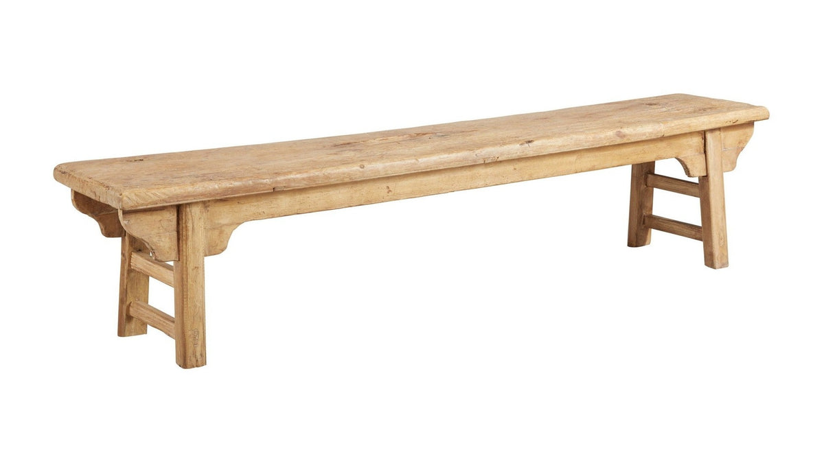 Antique - Simple Bench - Light Brown
