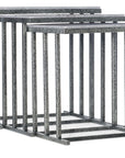 Melange - Bianca Nesting Tables - Pearl Silver
