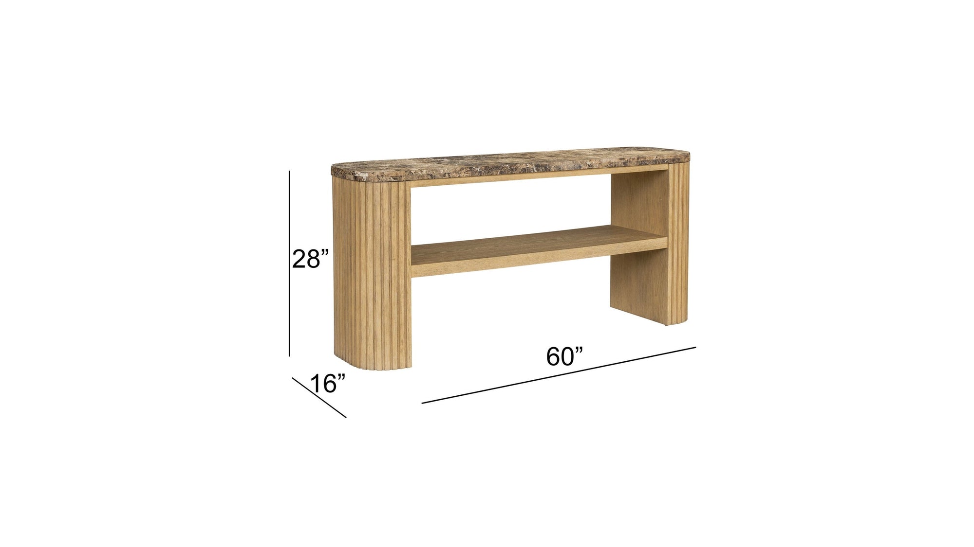 Arlo - Console Table - Pale Oak