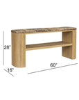 Arlo - Console Table - Pale Oak