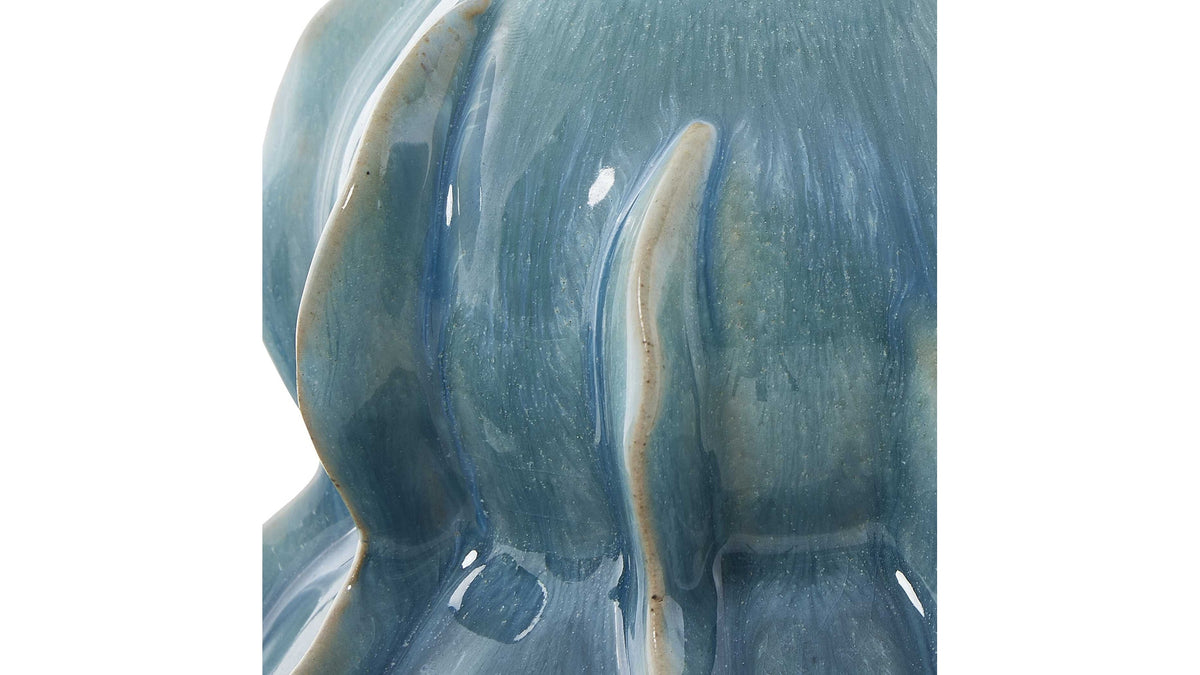 Ocean Wave - Outdoor Glazed Vases (Set of 2) - Blue / Green