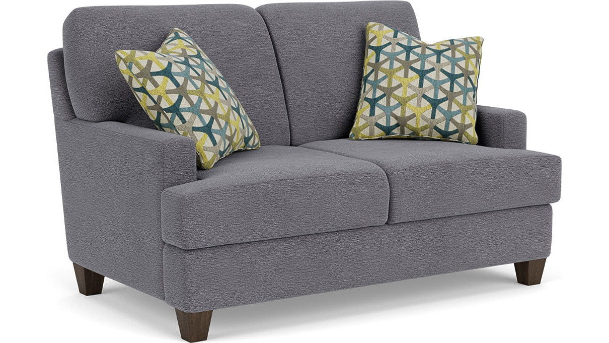 Moxy - Fabric Loveseat, T-Shaped Seat Cushion