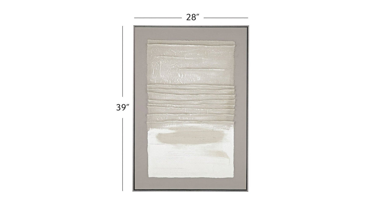 Zole II Framed Canvas - Gray