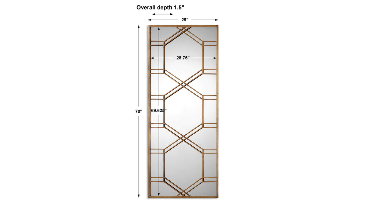 Kennis - Leaf Leaner Mirror - Gold