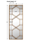 Kennis - Leaf Leaner Mirror - Gold
